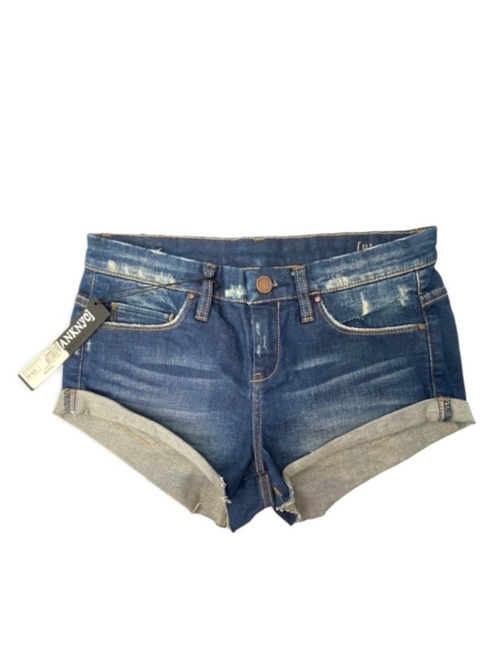 Blank NYC Jean Shorts “Twerk” Denim Size 26 = 4 nyc Cutoffs Cut Offs New NWT